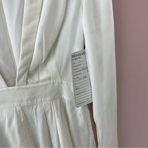 Lovers and Friends Tosh White Long Sleeves Romper Size S - Picture 4 of 7